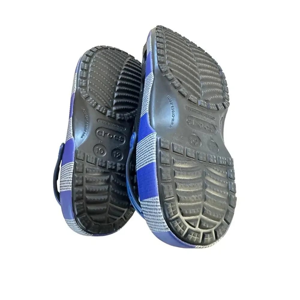 Crocs x Harry Potter RavenClaw M10 W12 Black Blue Clog-Style Adjustable Strap